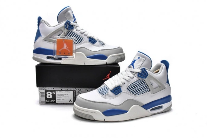 Cheap TBkick Jordan 4 Retro 308497-105 Air Blue Military (2012) 0711